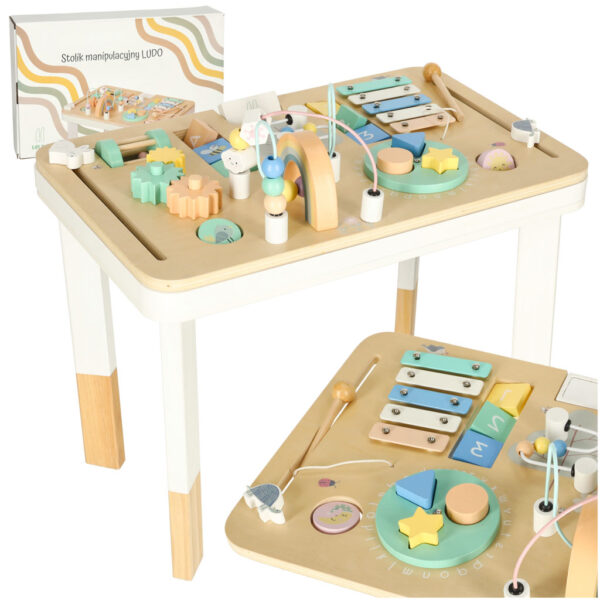 Măsuță Montessori cu activități – Mint